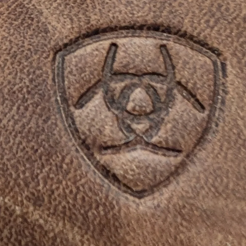 Ariat Brand - Embroidered Brown Leather Cowgirl / Cowboy Boots - Size Women's 6 - Picture 4 of 6